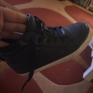 Black High-Top Sneakers